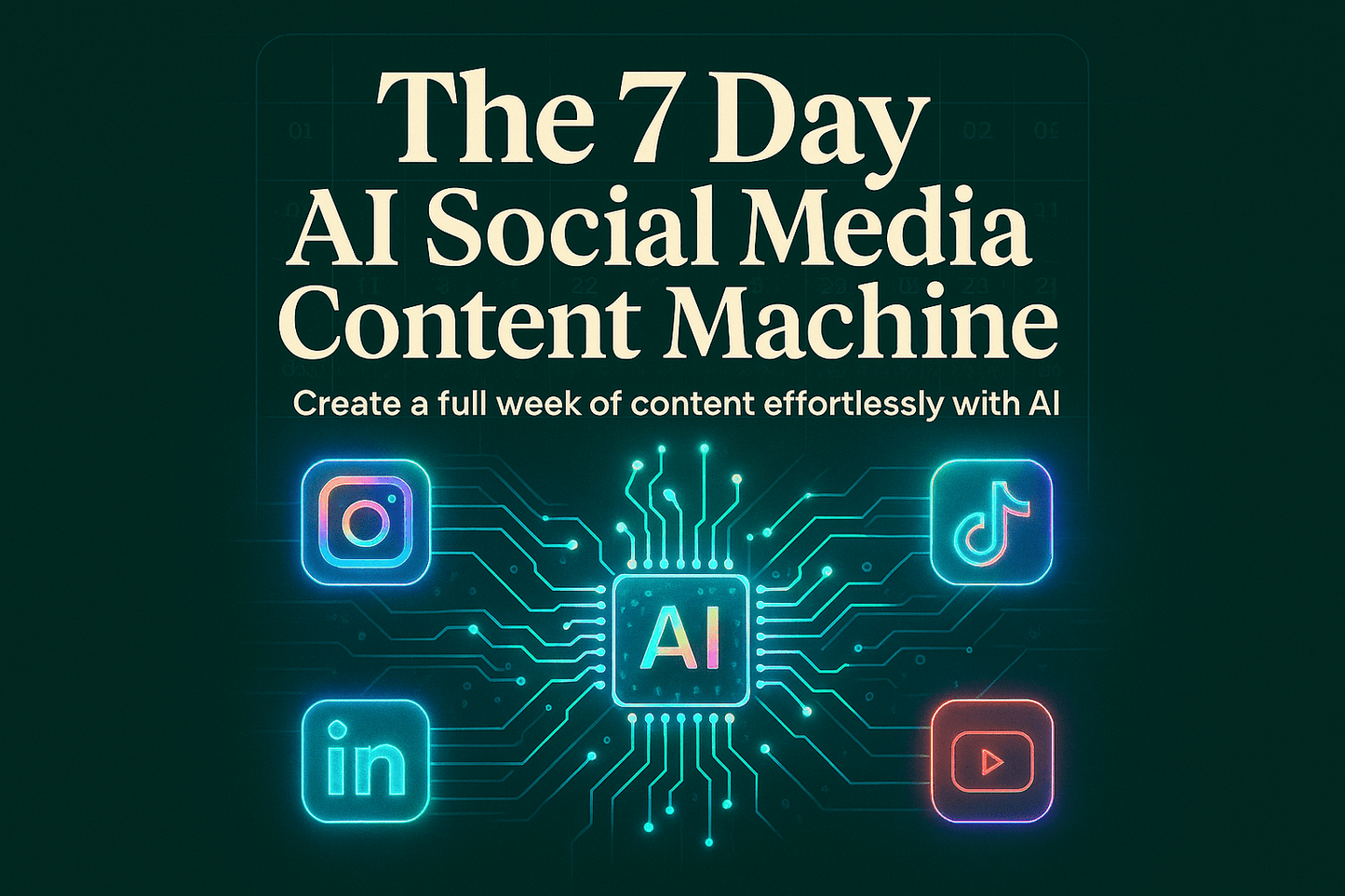 The 7 Day AI Social Media Content Machine - This Store Rocks